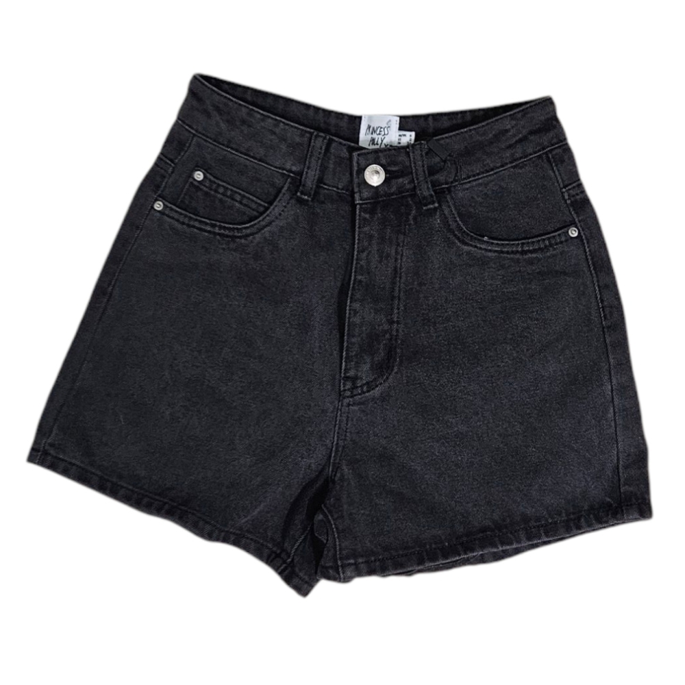 Princess Polly Black Jean Shorts